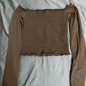 Long sleeve crop top Hollister size M